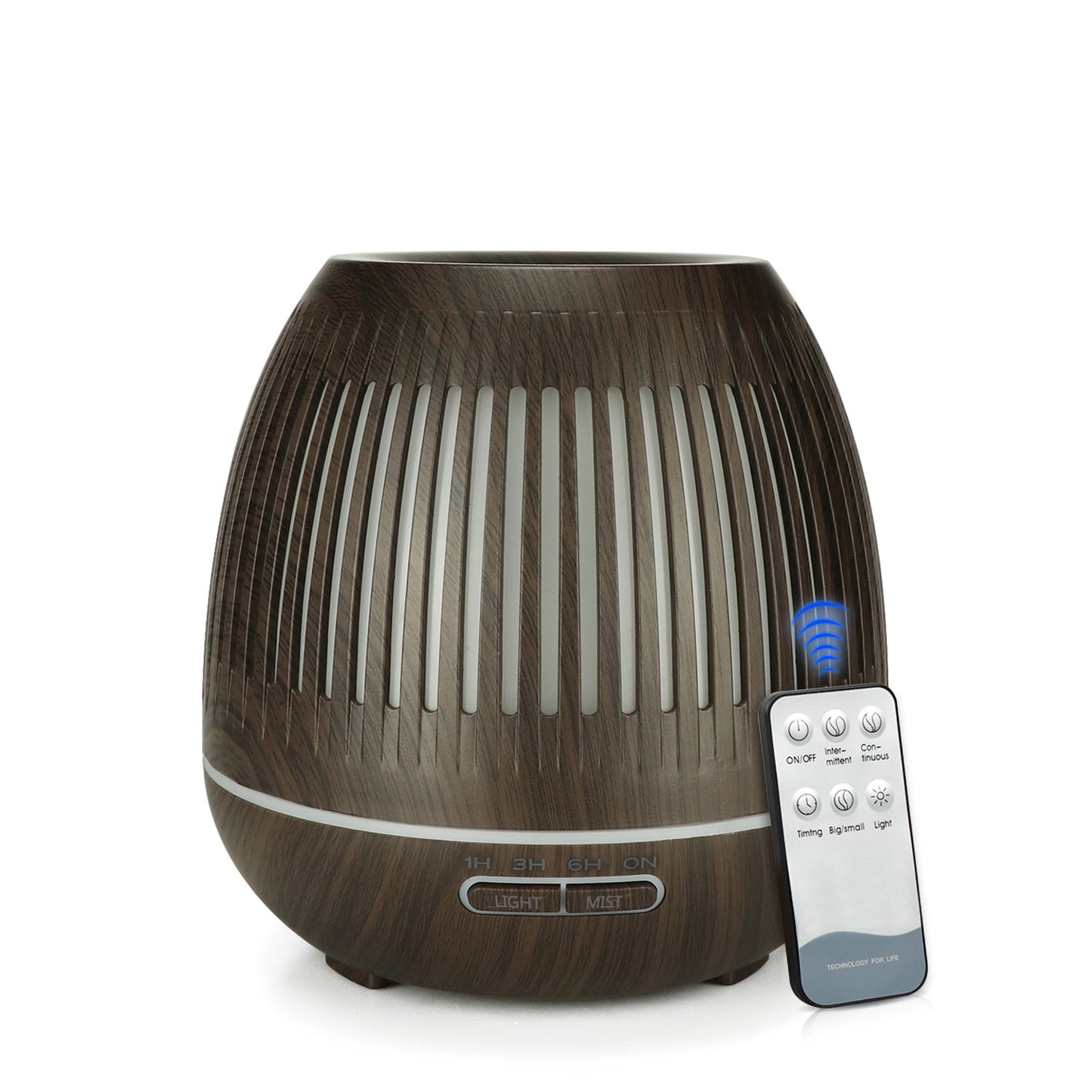 400ml humidifier hollow luminous humidifier wood grain humidifier air purifier aroma diffuser