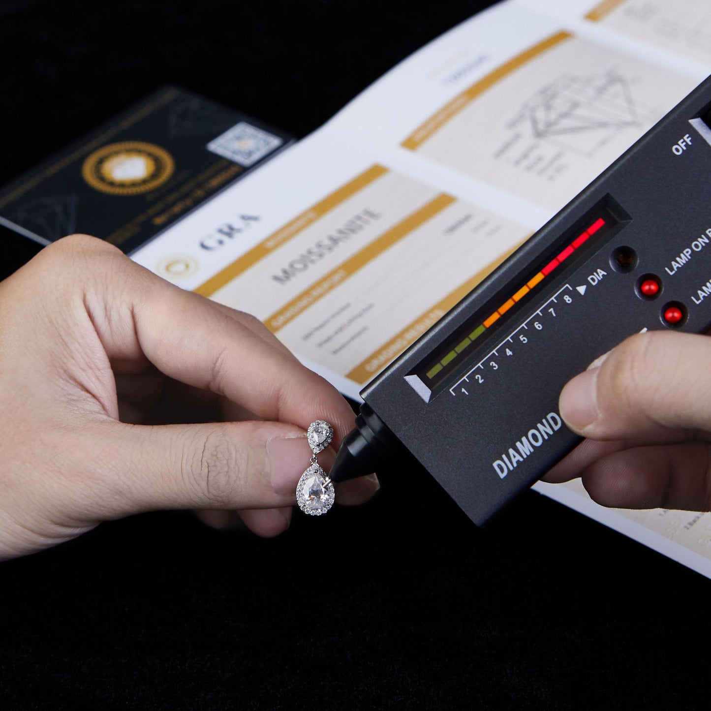 Luxury Water Drop D Color Pear Moissanite Earrings S925 Sterling Silver Gold Plated Stud Earrings