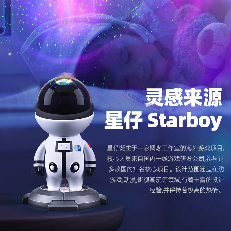 Galaxy Astronaut Star Projector Starry Sky Night Light Nebula With Remote Control Projector for Bedroom Home Ceiling Kids Gift