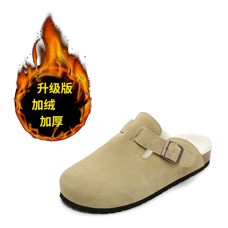 Suede Clogs-Mules for Women and Men, Unisex House Sliper with Arch Support