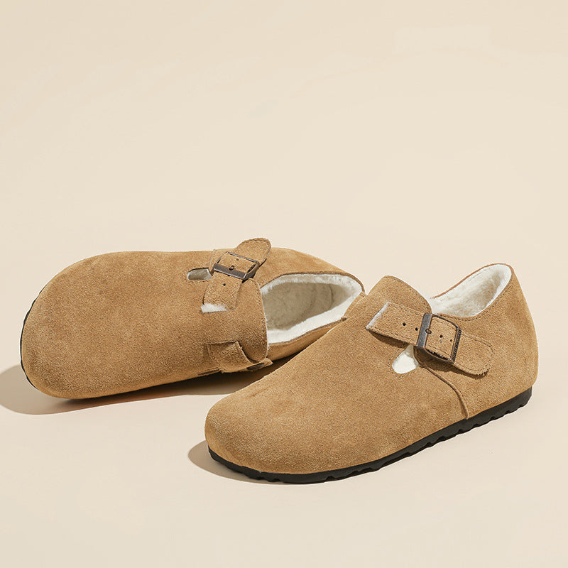 Suede Clogs-Mules for Women and Men, Unisex House Sliper with Arch Support