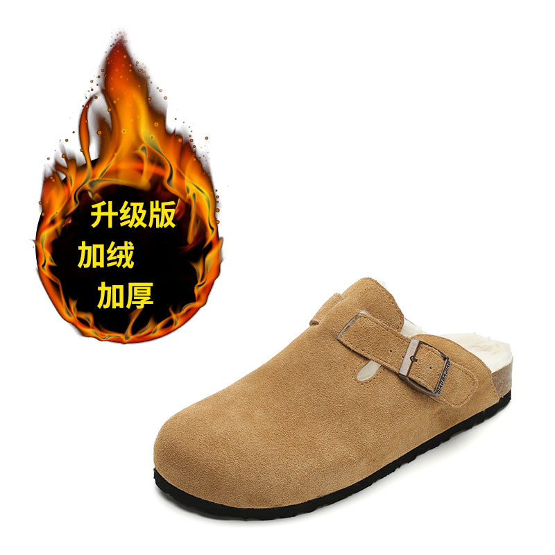 Suede Clogs-Mules for Women and Men, Unisex House Sliper with Arch Support