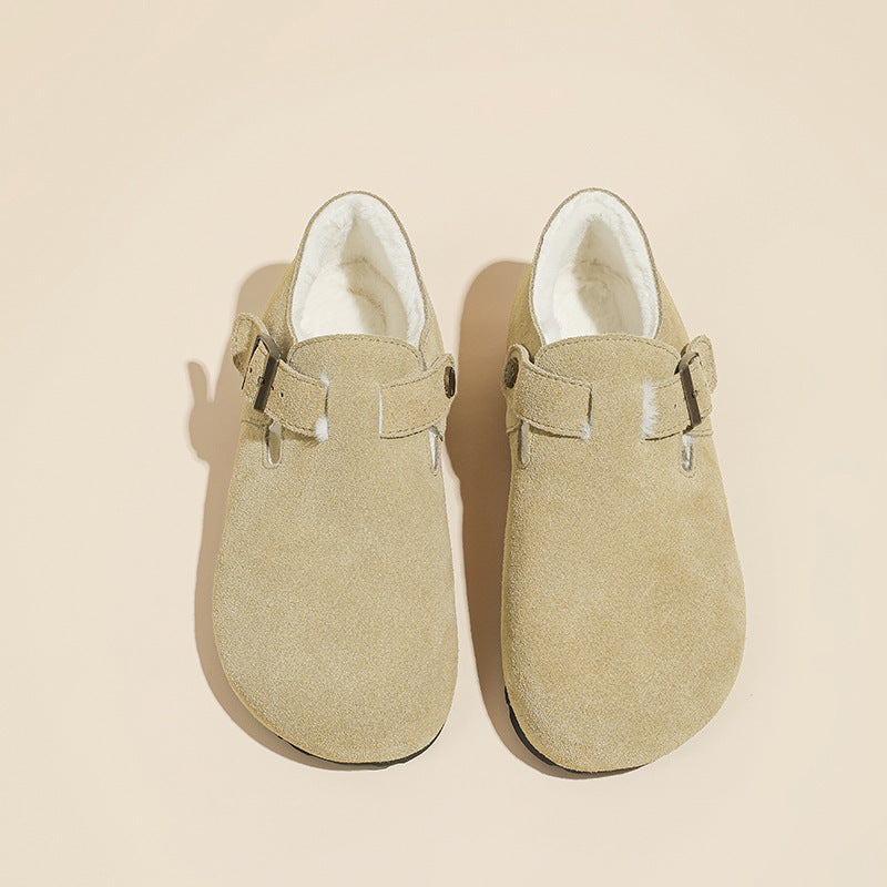 Suede Clogs-Mules for Women and Men, Unisex House Sliper with Arch Support