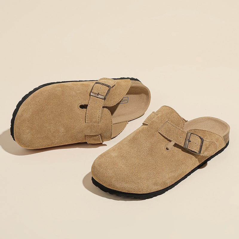 Suede Clogs-Mules for Women and Men, Unisex House Sliper with Arch Support