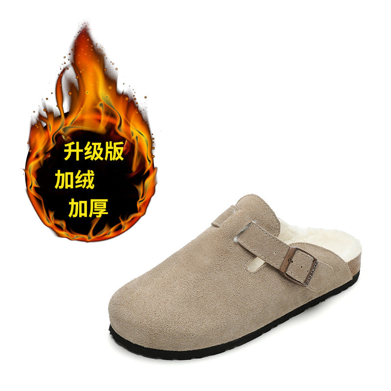 Suede Clogs-Mules for Women and Men, Unisex House Sliper with Arch Support