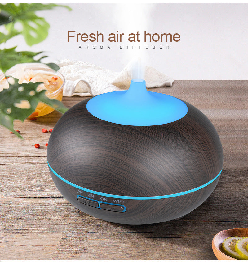 Wood grain aromatherapy humidifier home air purifier essential oil diffuser