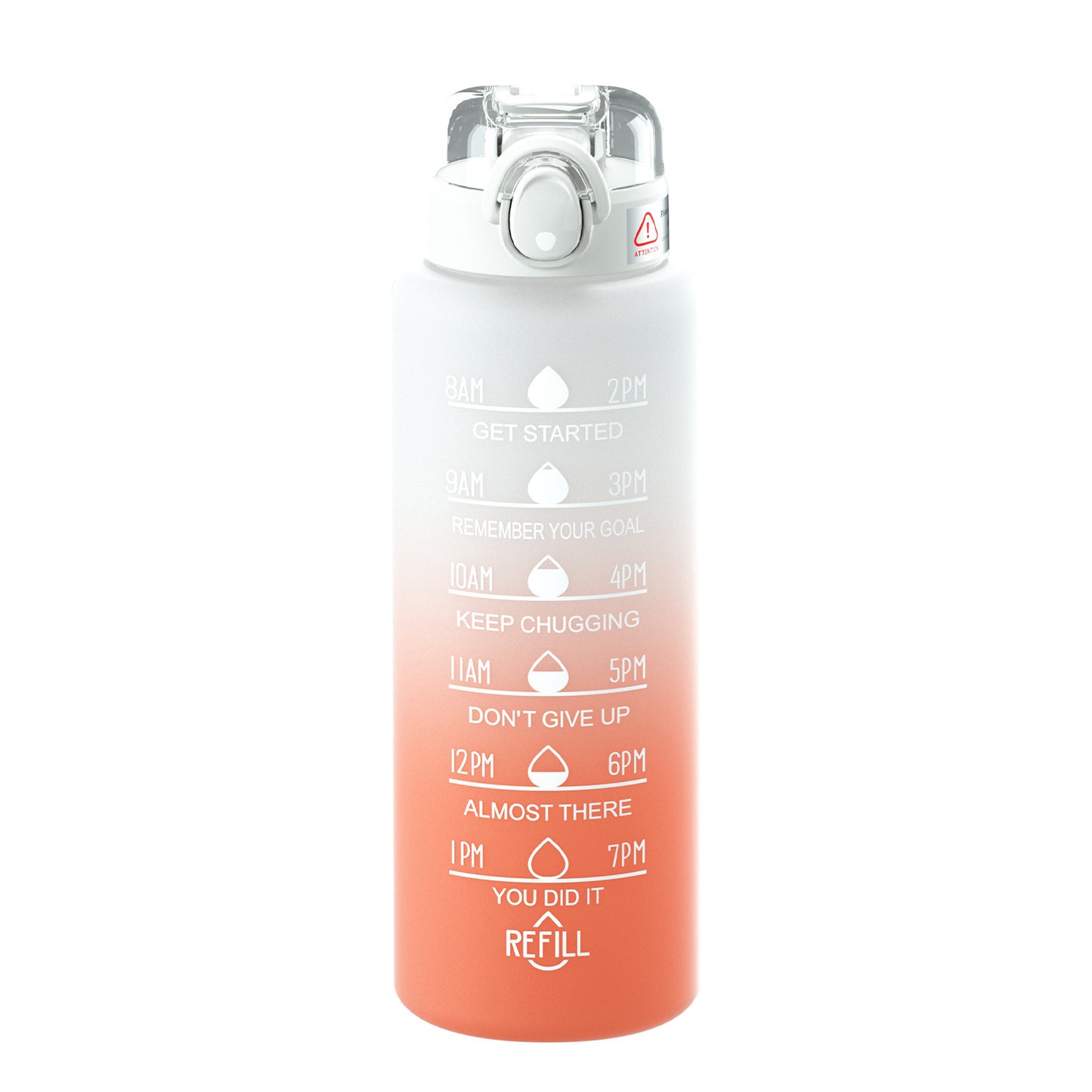 Large capacity water cup outdoor sports kettle new food grade plastic straw bottle portable gift cup