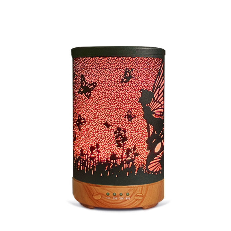 Small portable aroma essential oil diffusers, creative butterfly humidifiers