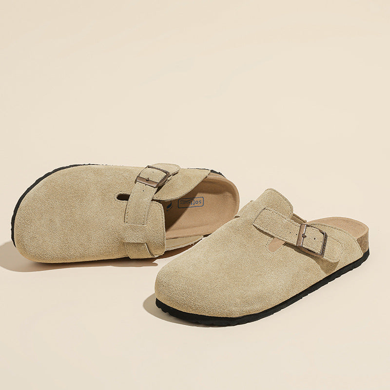 Suede Clogs-Mules for Women and Men, Unisex House Sliper with Arch Support
