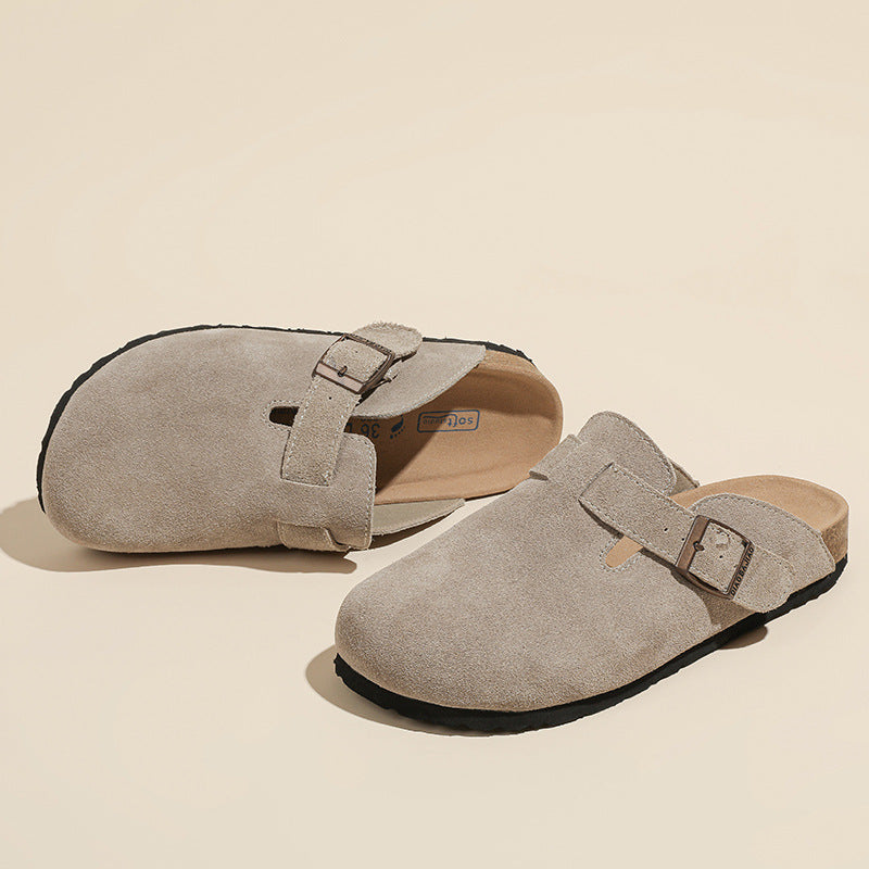 Suede Clogs-Mules for Women and Men, Unisex House Sliper with Arch Support