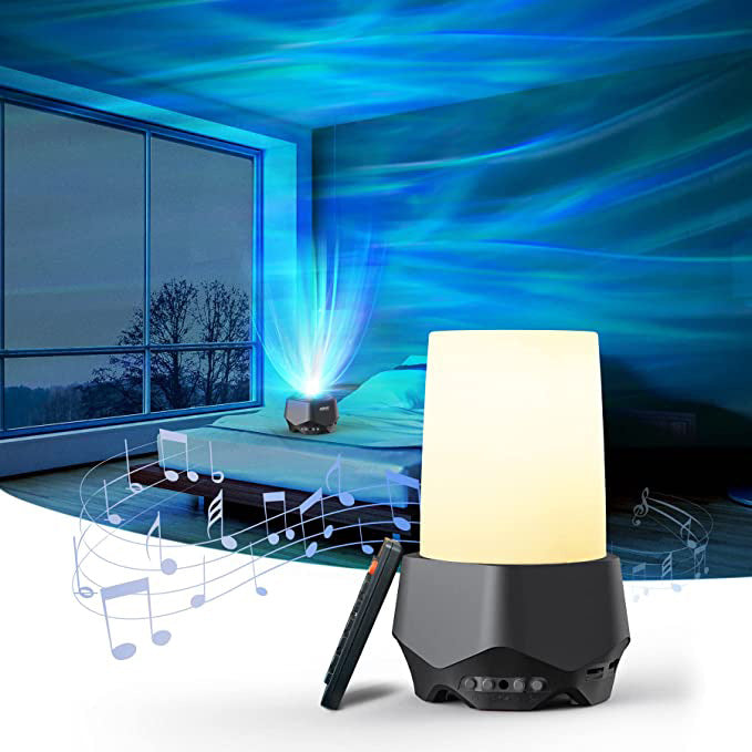 Northern Lights Aurora Projector for Bedroom, Night Light Projector Bluetooth Speaker White Noise