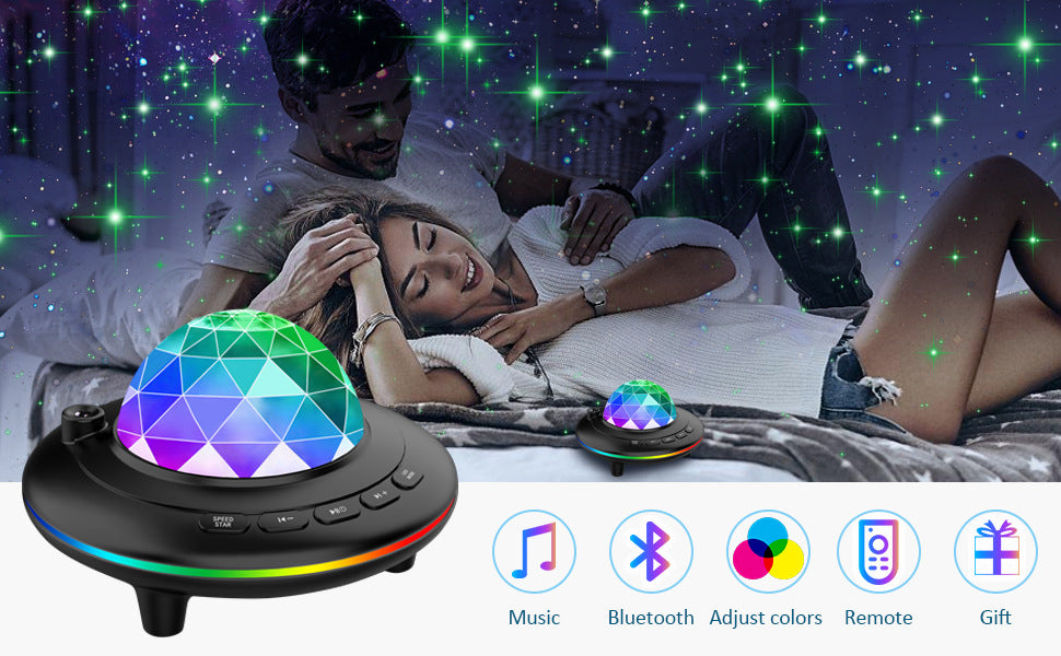 LED star projector galaxy starry atmosphere projection lamp remote control bluetooth laser laser bedroom night light