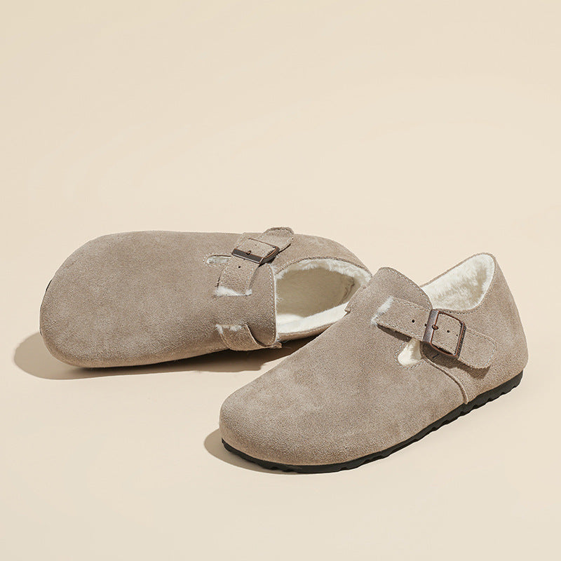 Suede Clogs-Mules for Women and Men, Unisex House Sliper with Arch Support