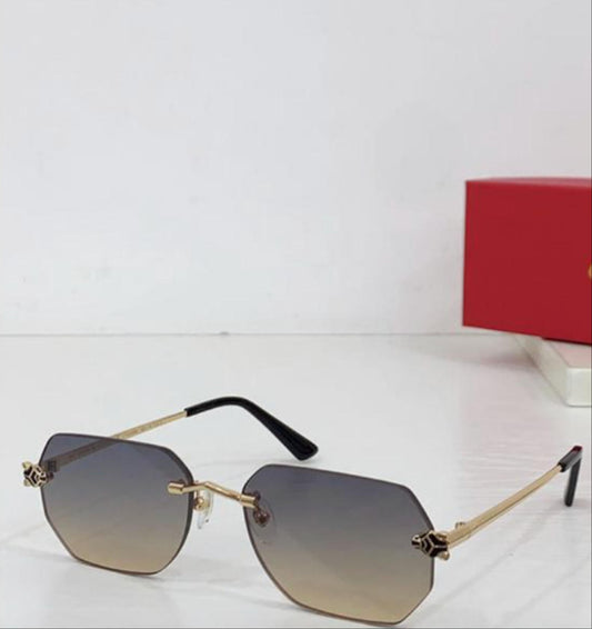 Titanium Rimless Sunglasses for Men