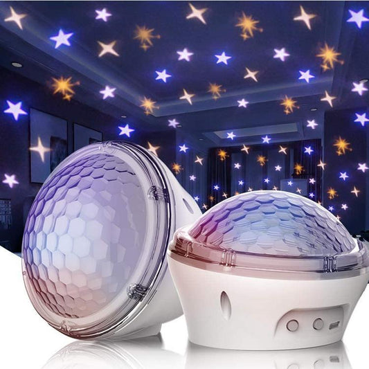 USB LED Galaxy Star Projector Sky Night Light with 4 Modes and Timer for Children