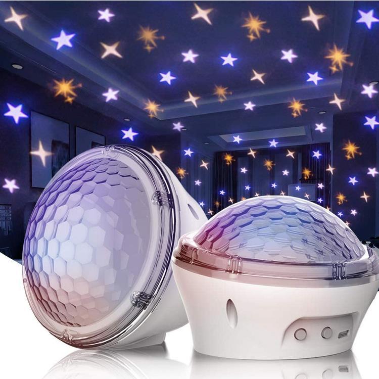 USB LED Galaxy Star Projector Sky Night Light with 4 Modes and Timer for Children