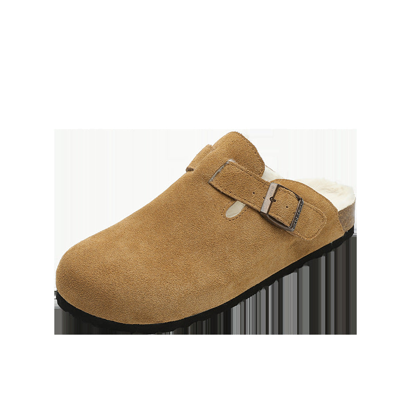Suede Clogs-Mules for Women and Men, Unisex House Sliper with Arch Support