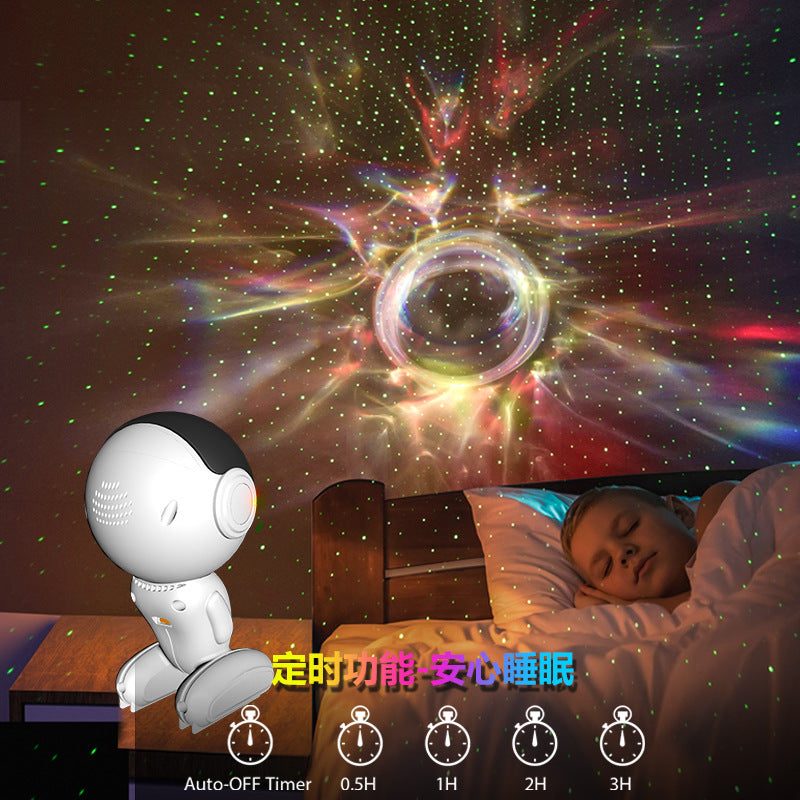 Starry Sky Robot, Projector, Music, Night Light, Bedroom, Dream Rotating Atmosphere Light, Starry Sky
