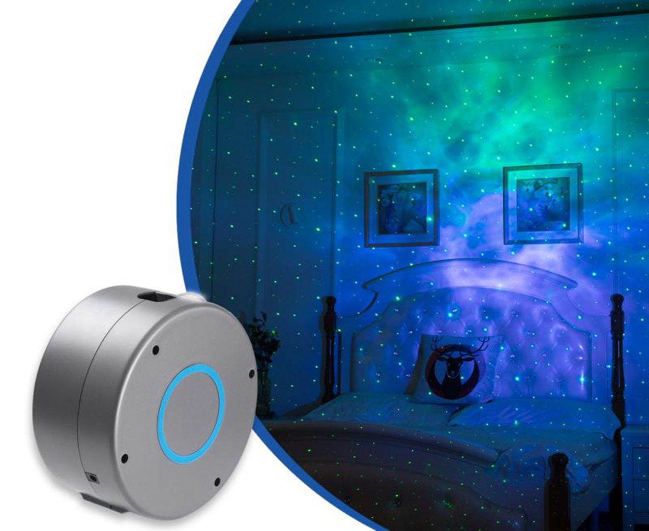 LED Aurora Colorful Starry Sky Projector Light Mini Color Nebula Laser Atmosphere Light