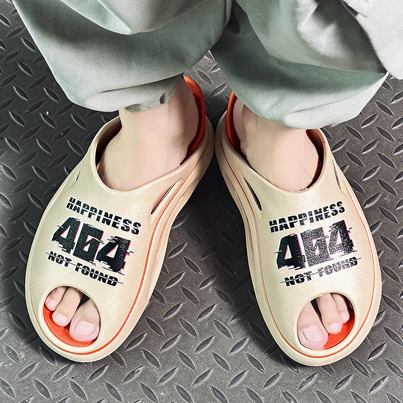 Summer new couple flip-flops simple and versatile non-slip thick sole sports wear outside the beach