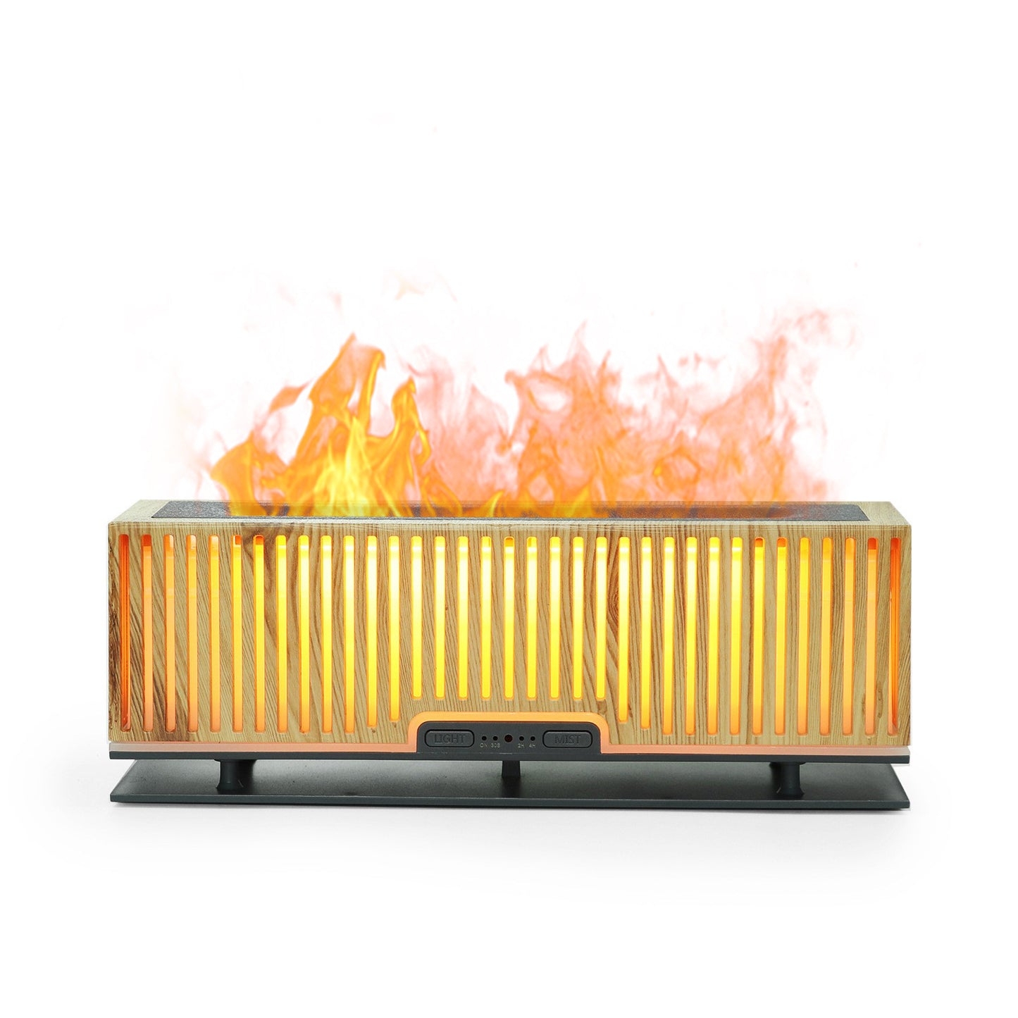 200ml flame diffuser grid vertical strip hollow humidifier atomizer bedroom atmosphere light humidifier