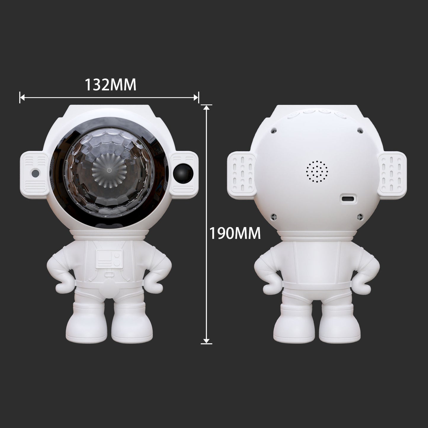 Astronaut Starry Sky Light USB Bluetooth Music White Noise Aurora Star Astronaut Projection Light Bedroom Atmosphere Light