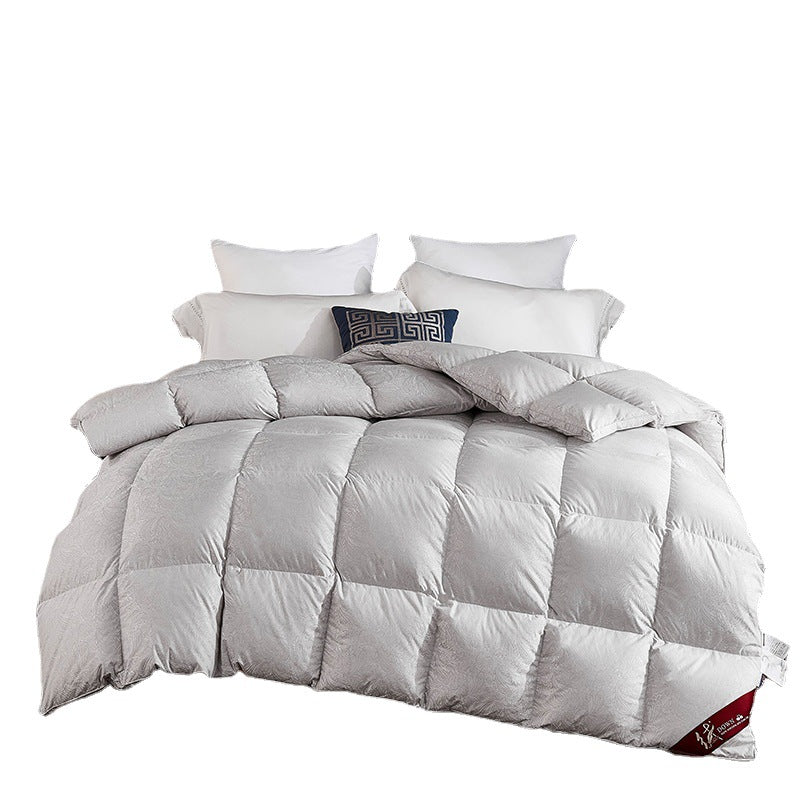 New duvet high-end goose down duvet thickened 95 white goose down 150x200 winter quilt hanging down spring and autumn quilt