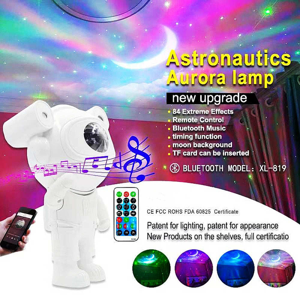 Astronauts starry sky projection lights, starry bedrooms, night lights, astronauts, bluetooth, moon, nebula lights