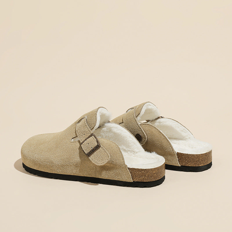 Suede Clogs-Mules for Women and Men, Unisex House Sliper with Arch Support